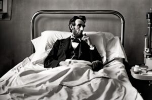 Abraham Lincoln recovering in hospital