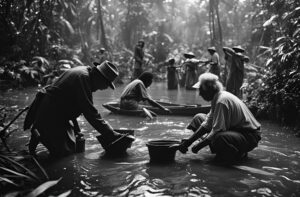 Scientist and tribal elders