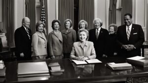 Hilary Clinton and her cabinet