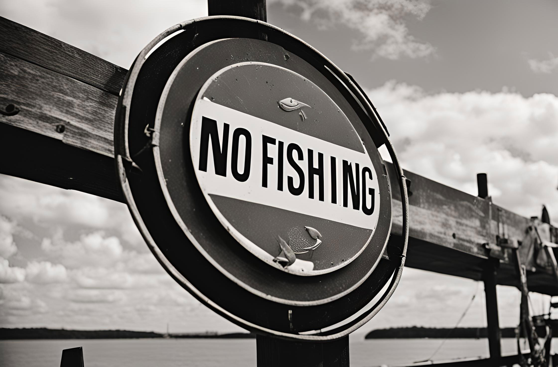 No Fishing Sign