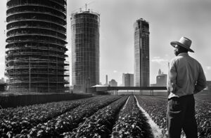 Massive vertical farms.