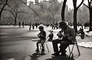 Playing in the park